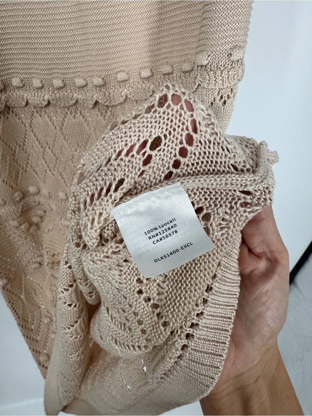 Intermix Dawson Pointelle Knit Halter & Midi Skirt Set Beige Resort Beachy